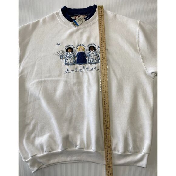 Top Stitch by Morning Sun Christmas Pullover Sweatshirt Women's Size XL - Picture 6 of 12